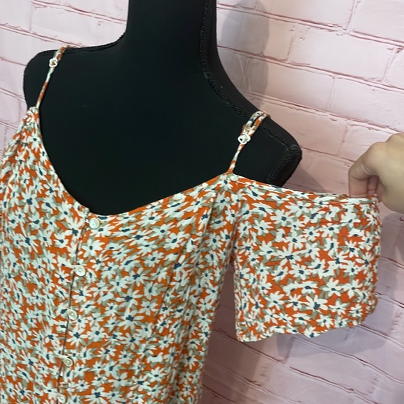 Patrons of Peace orange floral dress - Picture 3 of 7